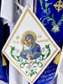 Combined Priest Vestments Embroidered on Velvet, with Embroidered Icons, Embroidery "Lilies"