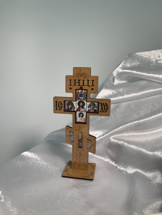 Cross with Stones 21×11 cm