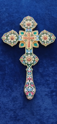Altar Cross, nickel-plated, No. 13, 28.5×18.5 cm
