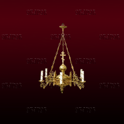 Chandelier, 1 tier, 6 candles (No. 1)