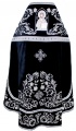 Priest Vestments, Velvet Embroidered, "Rose" Embroidery with Sewn Galloon