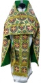 Priest Vestments Made of Greek Brocade, "Byzantium" Fabric with Kyiv Sewn Braid