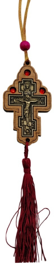 Pendant "Cross in Wood"