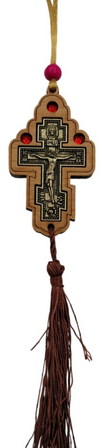 Pendant "Cross in Wood"