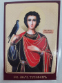 Laminated Icon of Saint Great Martyr Tryphon (K. R.)