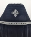 Priest Vestments, Embroidered Velvet, with Sewn Galloon