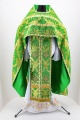 Priest Vestments Made of Greek Brocade, "Jerusalem" Fabric with Sewn-on Galloon