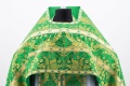 Priest Vestments Made of Greek Brocade, "Jerusalem" Fabric with Sewn-on Galloon