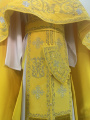 Priest Vestments, Embroidered on Velvet, Embroidered Center with Icons, with Embroidered Galloon