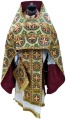 Priest Vestments Made of Greek Brocade, "Byzantium" Fabric with Greek Sewn Galloon