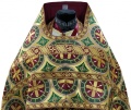 Priest Vestments Made of Greek Brocade, "Byzantium" Fabric with Greek Sewn Galloon
