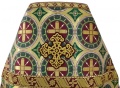 Priest Vestments Made of Greek Brocade, "Byzantium" Fabric with Greek Sewn Galloon