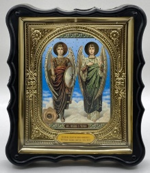 Icon of Holy Archangels Michael and Gabriel 28x24x3.5