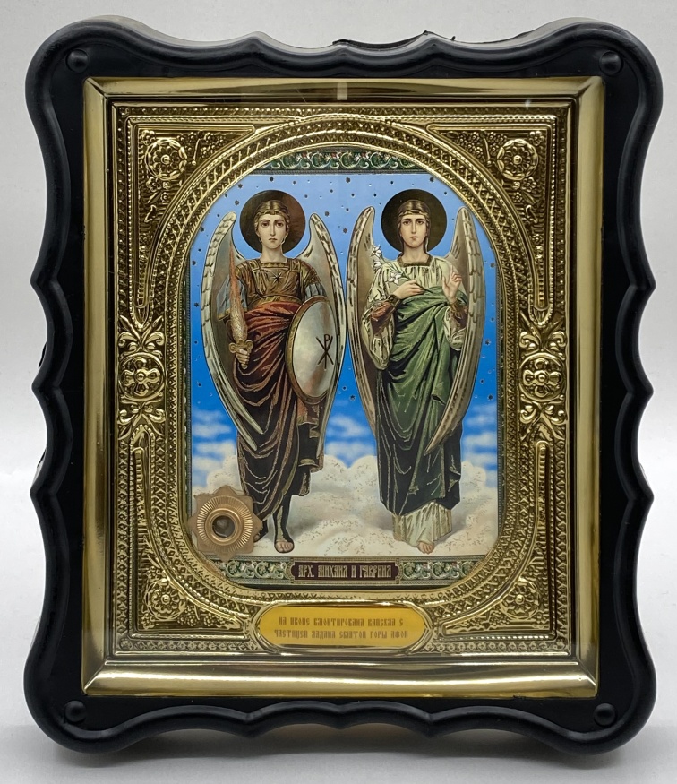 Icon of Holy Archangels Michael and Gabriel 28x24x3.5