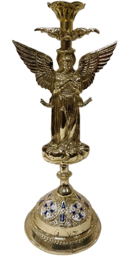 Candle Holder Angel, aluminum, 36×15cm No.7 - 2 - 1