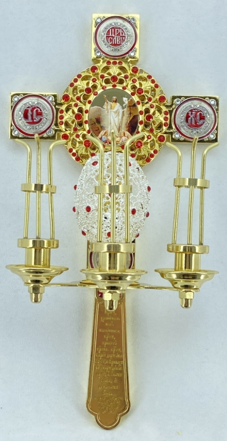 Paschal Triple Candlestick Kit No. 12 31×16×12 cm