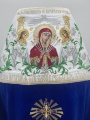 Combined Priest Vestment Embroidered on Velvet with Embroidered Icons, Lily Embroidery
