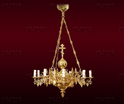 Chandelier, 1 tier, 9 candles (No. 9)