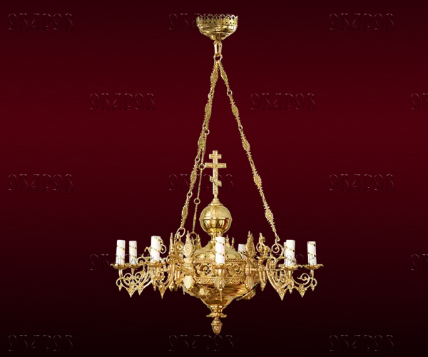 Chandelier, 1 tier, 9 candles (No. 9)