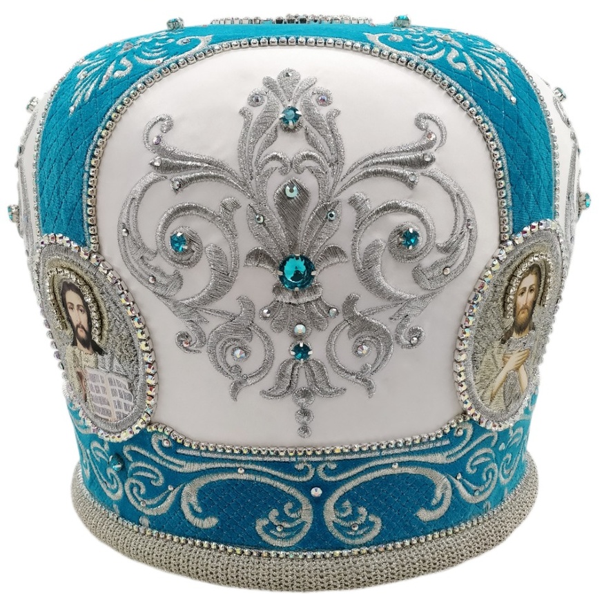 Mitre "Mykolaiv" No. 2 white and blue