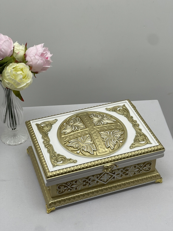 Reliquary, wood, for 8 capsules