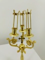 Dikirion–Trikirion, gilded, height 41cm, width 14.5cm