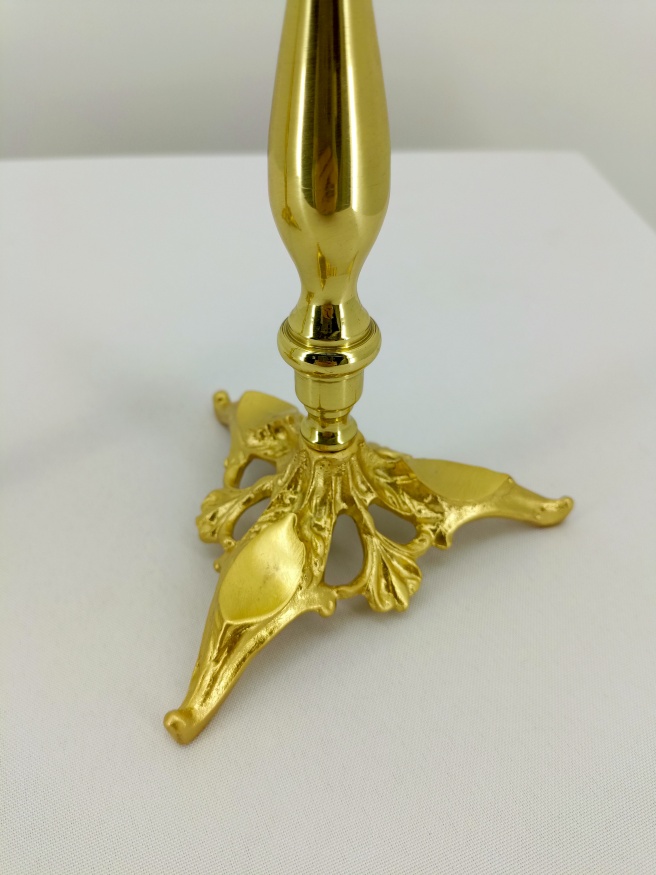 Dikirion–Trikirion, gilded, height 41cm, width 14.5cm