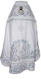 Priest Vestments, Embroidered on Velvet, Embroidery "Rose" with Embroidered Galloon