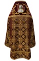 Priest Vestment Combined from Brocade "Kyiv Cross", with Embroidered Epitrachelion, Embroidery "New Embroidery"