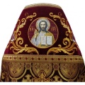 Priest Vestment Combined from Brocade "Kyiv Cross", with Embroidered Epitrachelion, Embroidery "New Embroidery"