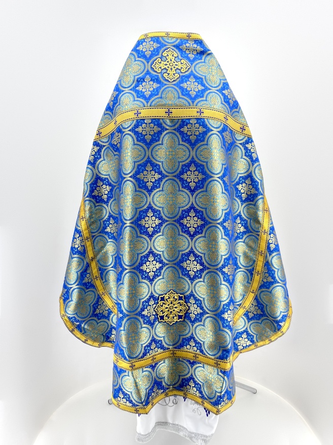 Priest Vestments, Turkish Brocade with Sewn Galloon