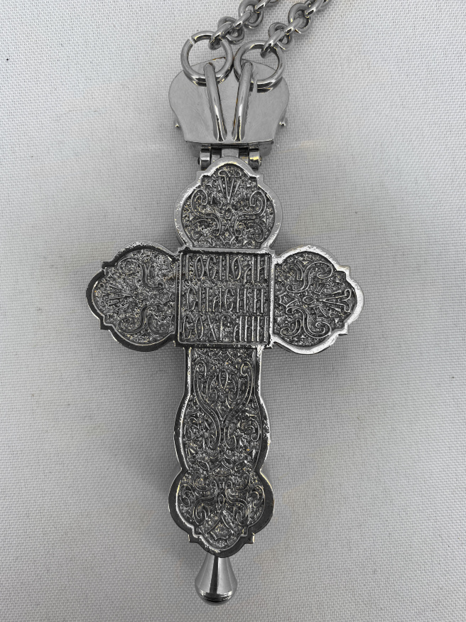 Pectoral Cross-Relic Holder 12×6.5cm (Nickel Plated)
