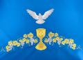 Epitaphios Curtain "Dove with Chalice"