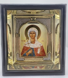 Icon of Holy Martyr Zoe of Rome 19x17cm