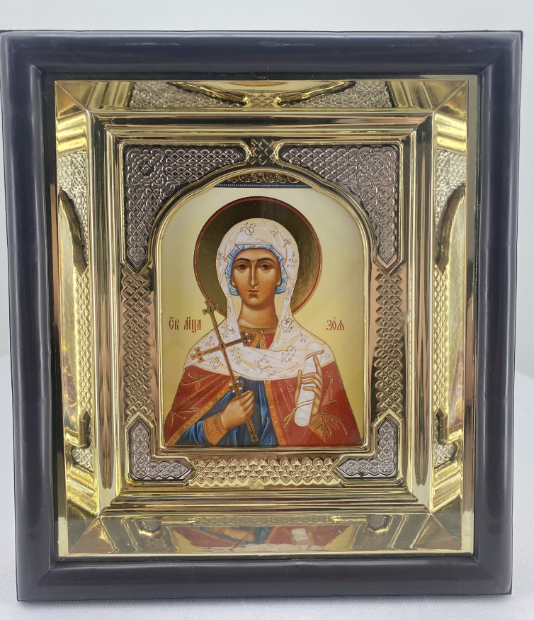 Icon of Holy Martyr Zoe of Rome 19x17cm