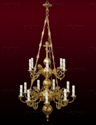 Chandelier, 2 tiers, 15 candles (No. 7)