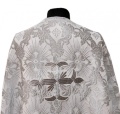 Priest Vestments Greek Cut, Brocade Fabric "Solar Cross" with Sewn Galloon