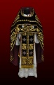 Priest Vestments, Embroidered on Velvet, "Rose" Embroidery with Embroidered Galloon