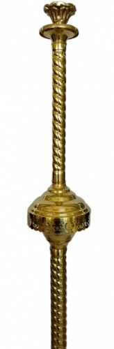 Processional Candle Holder for 1 Candle No. 1 - 1 (Children's, Brass)