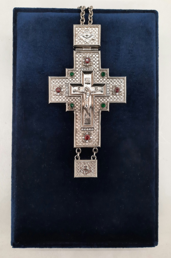 Pectoral Cross 15.5×8 cm (nickel-plated)