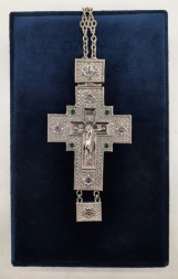 Pectoral Cross 15.5×8 cm (nickel-plated)