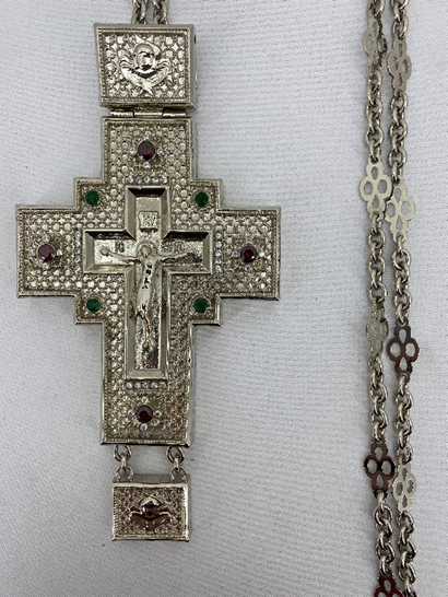 Pectoral Cross 15.5×8 cm (nickel-plated)