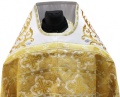 Priest Vestments Combined from Brocade "Sunflower" with Embroidered Epitrachelion, Embroidery "Rose"