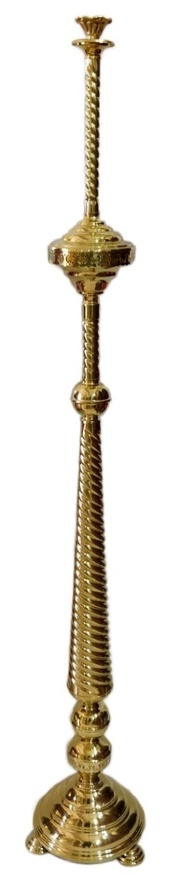 Processional Candleholder for 1 Candle No. 2 - 1 (brass)