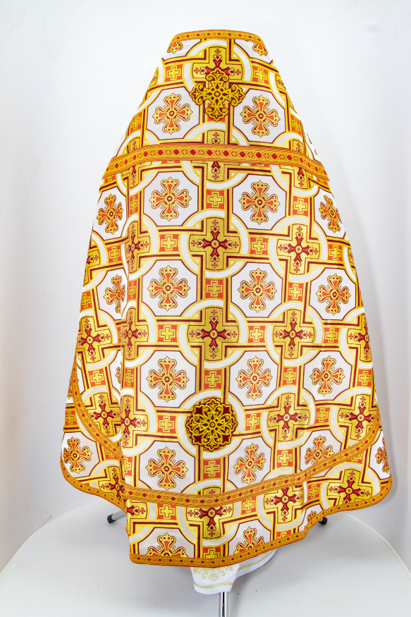 Priest Vestments made of Turkish brocade with sewn-on galloon