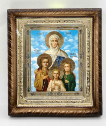 Icon of Saint Faith, Hope, Love 22.5×25.5