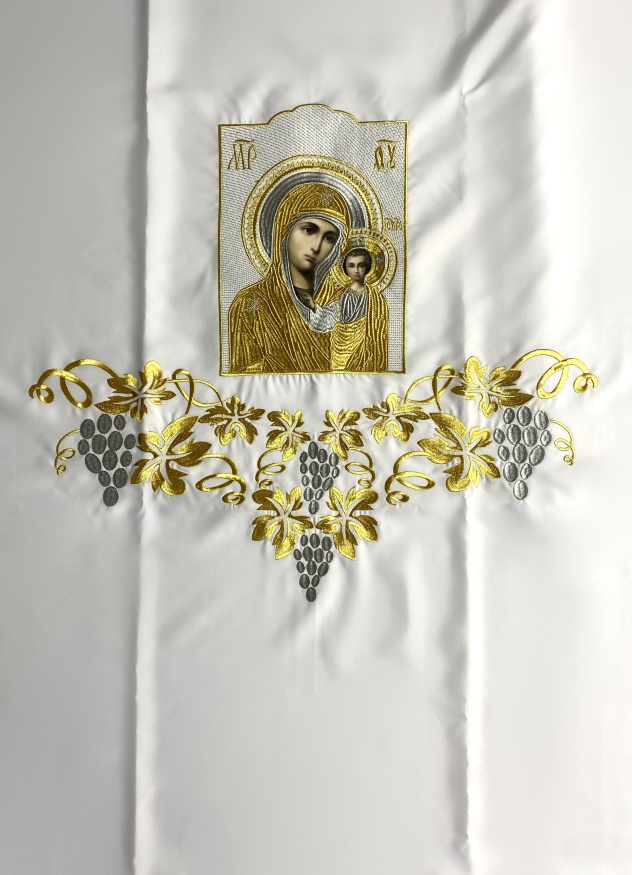 Katapetasma with Icon of the Mother of God and Grapes