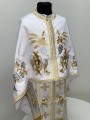Priest’s Vestments of Greek Cut, Embroidered Gabardine with Sewn Galloon, "Grapevine" Embroidery