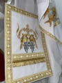 Priest’s Vestments of Greek Cut, Embroidered Gabardine with Sewn Galloon, "Grapevine" Embroidery