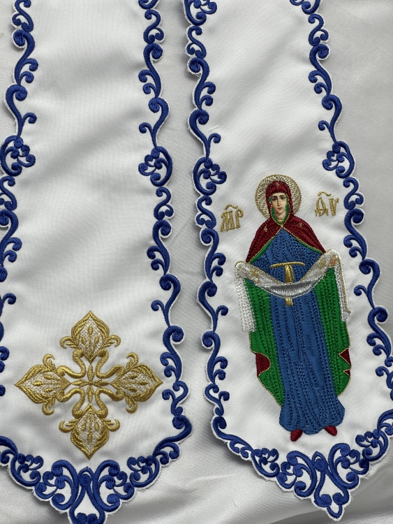 Bookmark with the Icon of the Protection of the Most Holy Theotokos